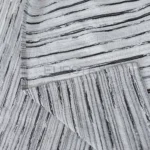 Copriletto Fiammetta rigato <br/> Ghiaccio matrimoniale - immagine 4