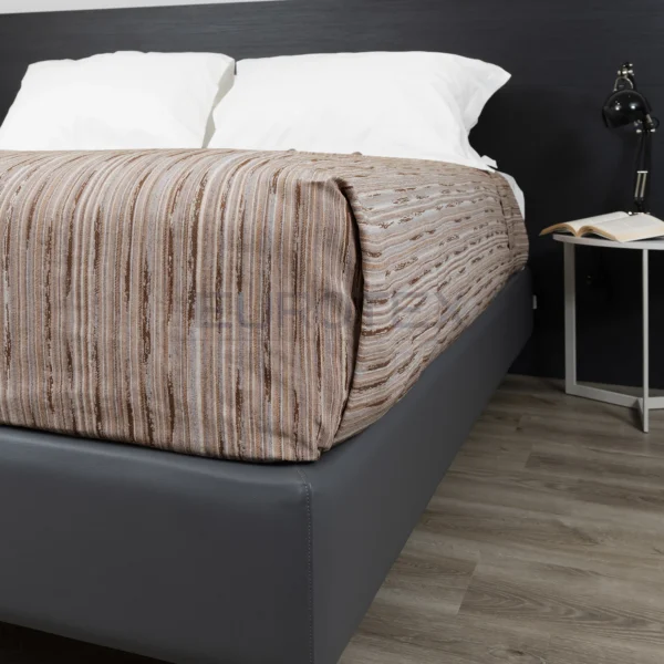 Copriletto Fiammetta rigato <br/> Moro matrimoniale - immagine 6