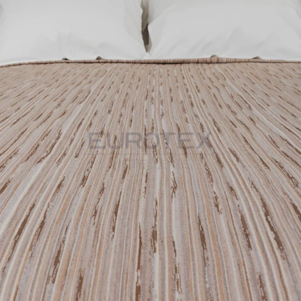 Copriletto Fiammetta rigato <br/> Moro matrimoniale - immagine 2