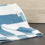 Telo mare a righe RIVIERA laguna 90×185 - immagine 2