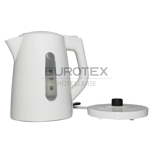Bollitore elettrico in plastica bianco - immagine 2