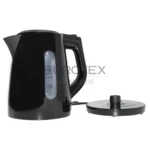 Bollitore elettrico in plastica nero - immagine 2