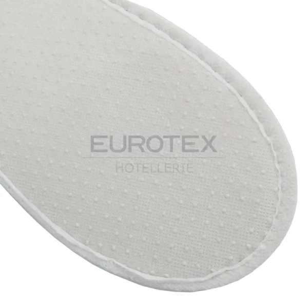 Pantofole chiuse in SPUGNA <br/> con suola ANTISCIVOLO Bianco (50 paia) - immagine 2
