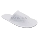 Pantofole chiuse in SPUGNA <br/> con suola ANTISCIVOLO Bianco (50 paia) - immagine 4