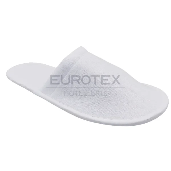 Pantofole chiuse in SPUGNA <br/> con suola ANTISCIVOLO Bianco (50 paia) - immagine 4