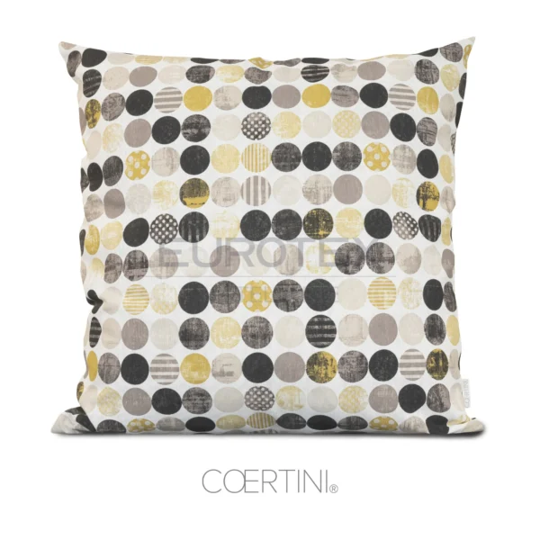 Cuscino arredo NABUCCO stampato 50x50 giallo - immagine 1