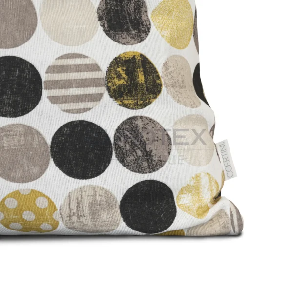 Cuscino arredo NABUCCO stampato 50x50 giallo - immagine 2