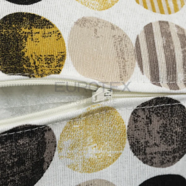 Cuscino arredo NABUCCO stampato 50x50 giallo - immagine 3