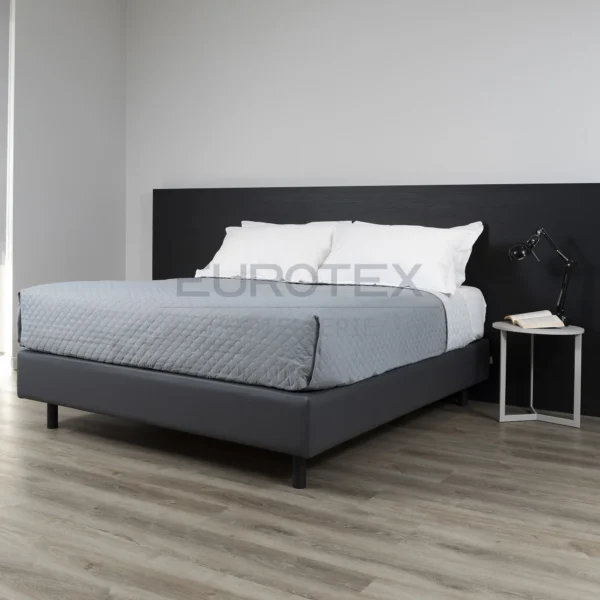 Trapuntino estivo Ravenna Grigio/Cenere Matrimoniale - immagine 3