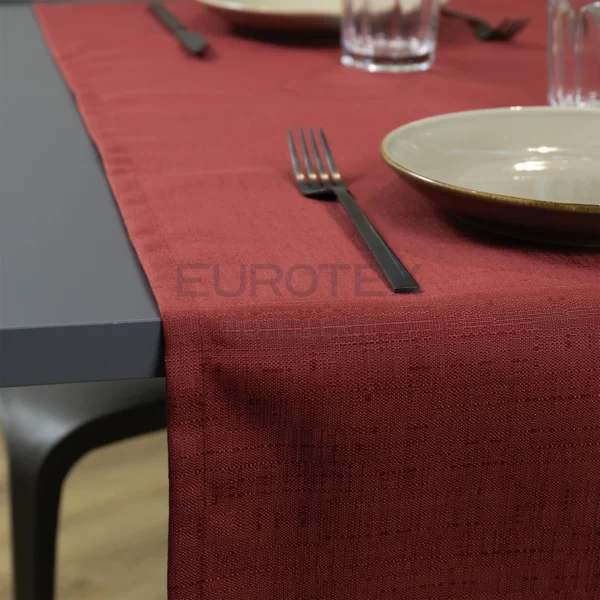 Runner idrorepellente no stiro Elite in tessuto jacquard bordeaux