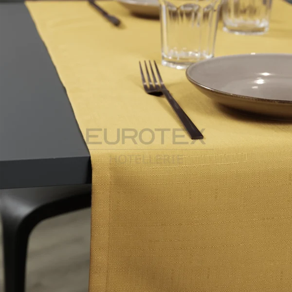 Runner tavola antimacchia ELITE senape 45×130 - immagine 1