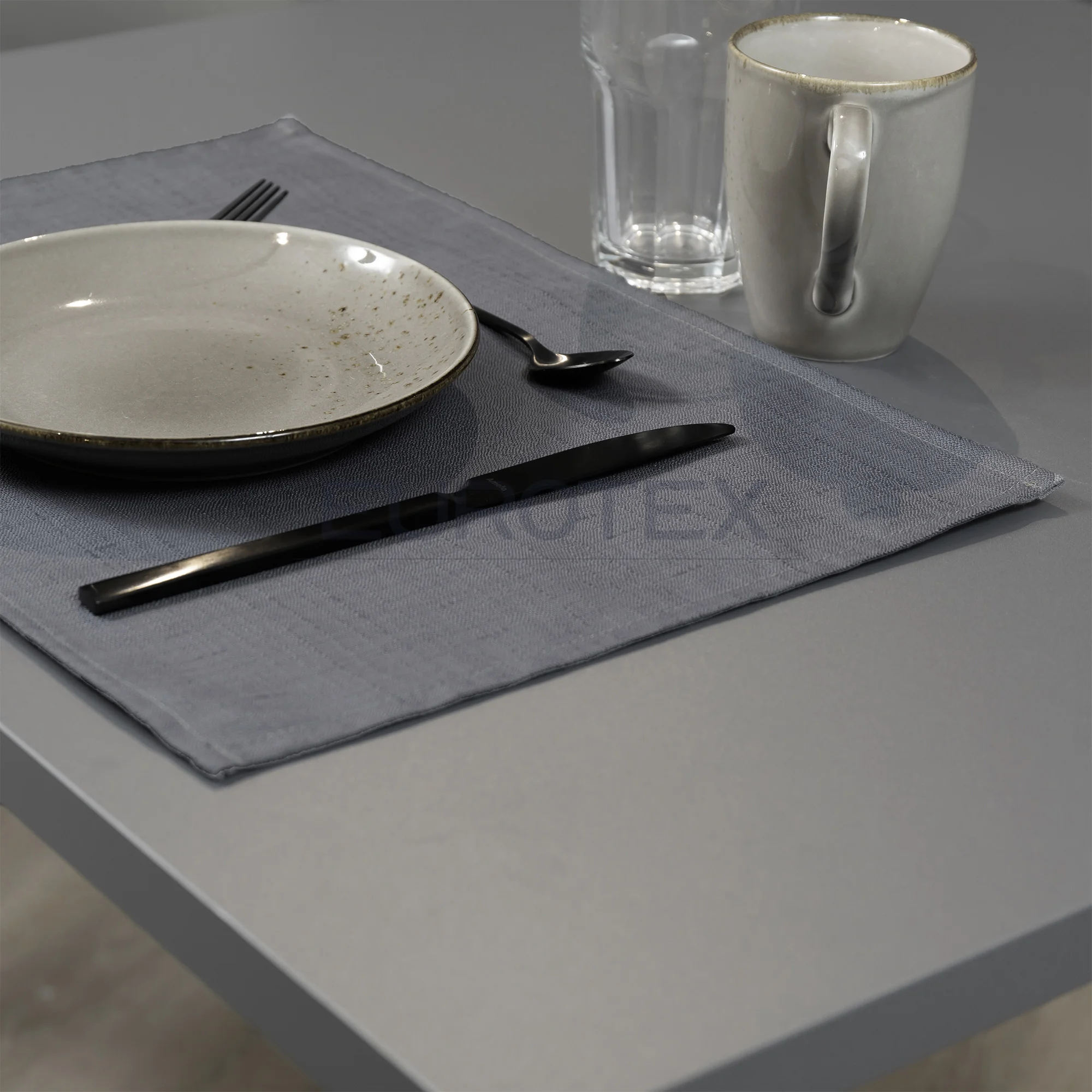 Tovaglietta americana antimacchia ELITE grigio scuro 30x45