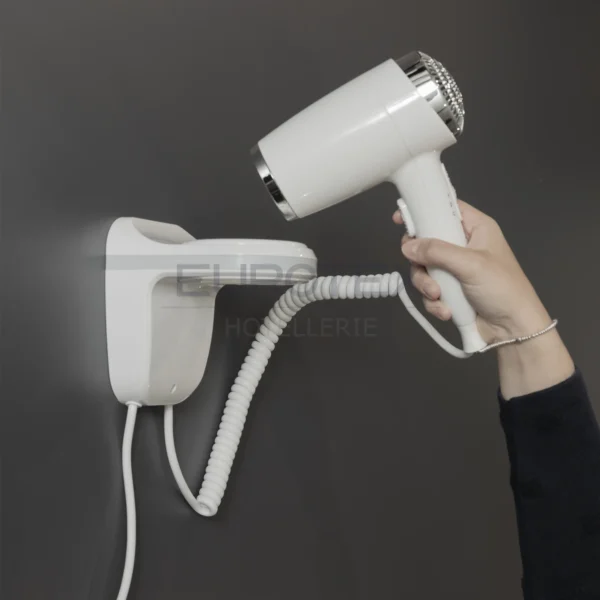 Asciugacapelli hotel da parete 1600W bianco - immagine 8