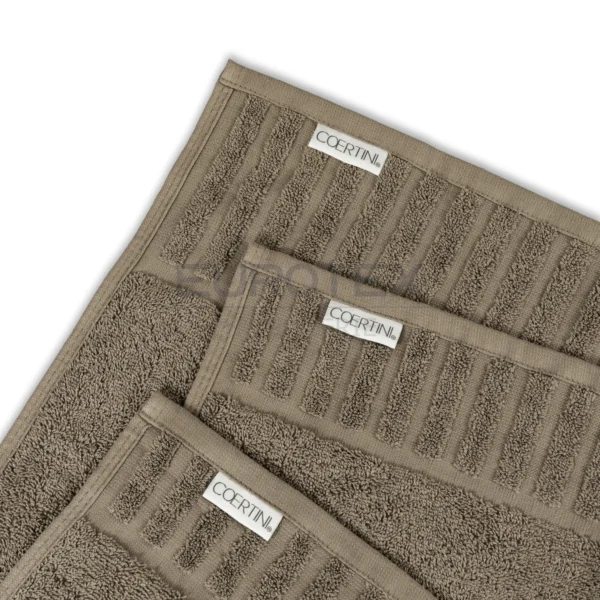 Tris spugna Rapallo Moka gr. 480 (1 ospite, 1 salvietta, 1 telo) - immagine 3