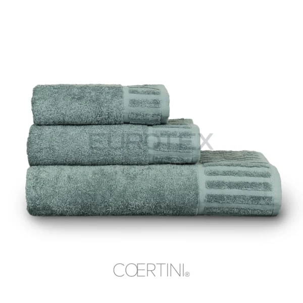 Asciugamani colore petrolio linea Rapallo per hotel e B&B