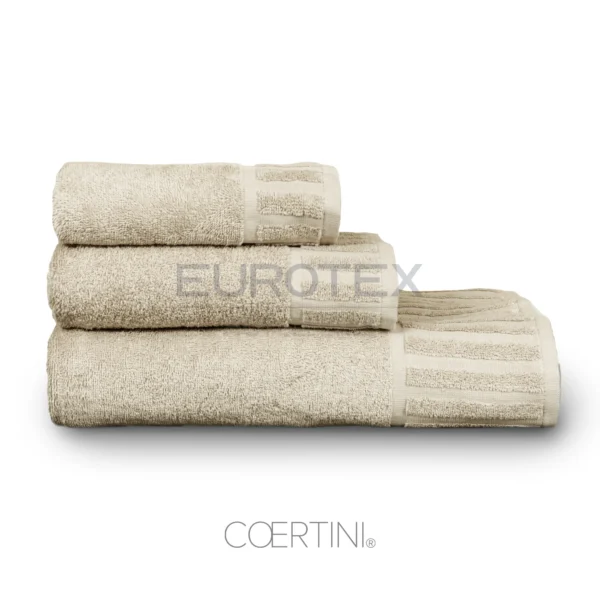Asciugamani colore sabbia linea Rapallo per hotel e B&B