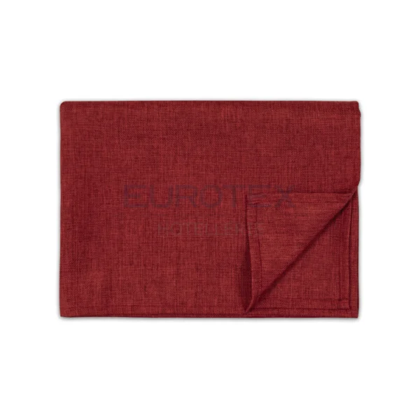 Tovaglia idrorepellente no stiro Amelia bordeaux piegata