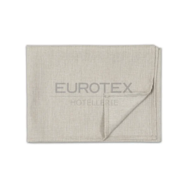 Tovaglia idrorepellente no stiro Amelia sabbia piegata