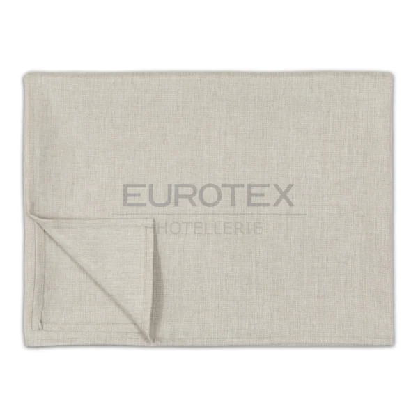 Tovaglia idrorepellente no stiro Amelia sabbia piegata