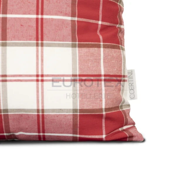 Cuscino arredo TARTAN rosso - immagine 2