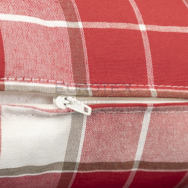 Fodera senza imbottitura TARTAN 42X42 rosso - immagine 1
