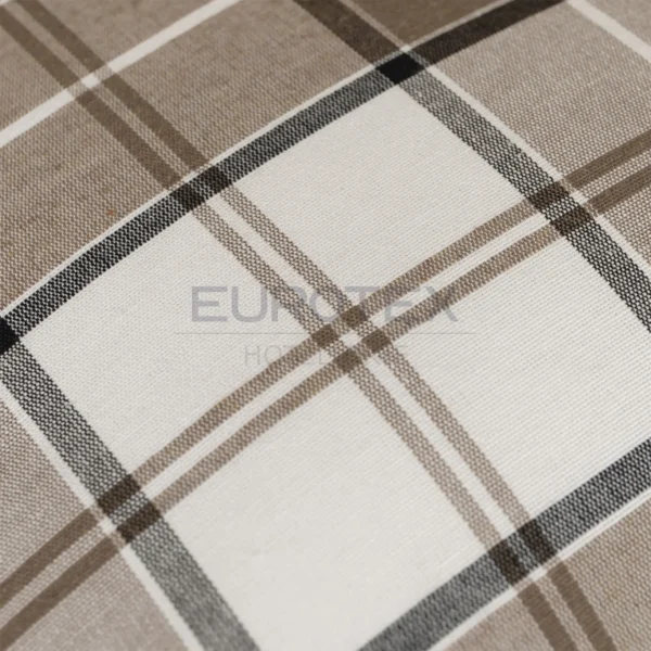Cuscino arredo TARTAN tortora - immagine 3