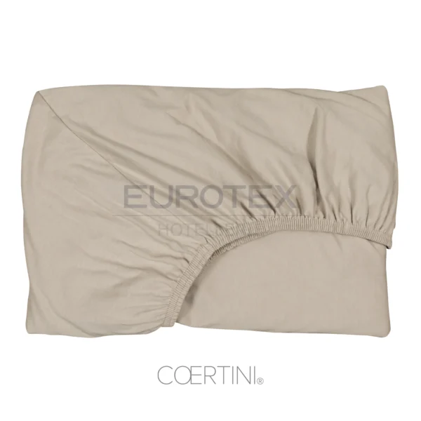 Lenzuolo Sondrio no stiro <br /> sotto con angoli crema <br />  per materasso cm 80×200+22 - immagine 1