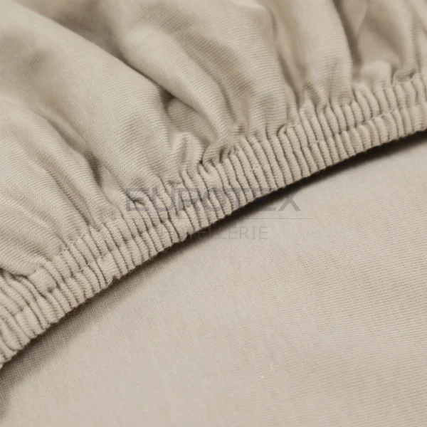 Lenzuolo Sondrio no stiro <br /> sotto con angoli crema <br />  per materasso cm 80×200+22 - immagine 2