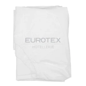 Lenzuola alberghiere bianche sotto con angoli in cotone 20/24