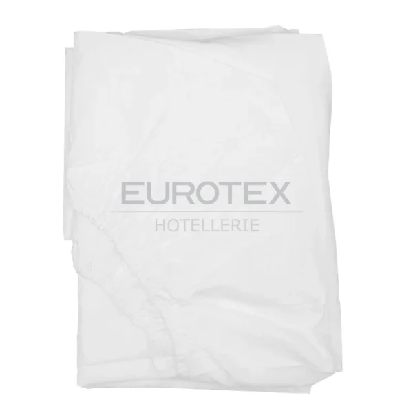 Lenzuola alberghiere bianche sotto con angoli in cotone 20/24