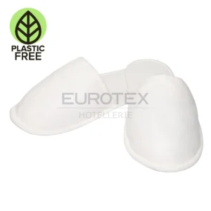 Pantofole chiuse PLASTIC FREE bianco<br>(50 paia)