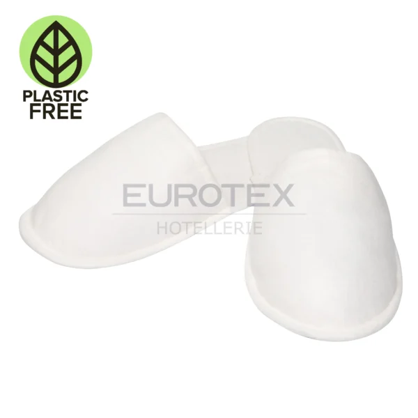 Pantofole chiuse PLASTIC FREE bianco<br>(50 paia) - immagine 1