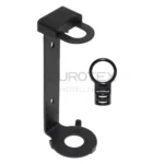 Supporto a muro in acciaio nero per dispenser REFILL