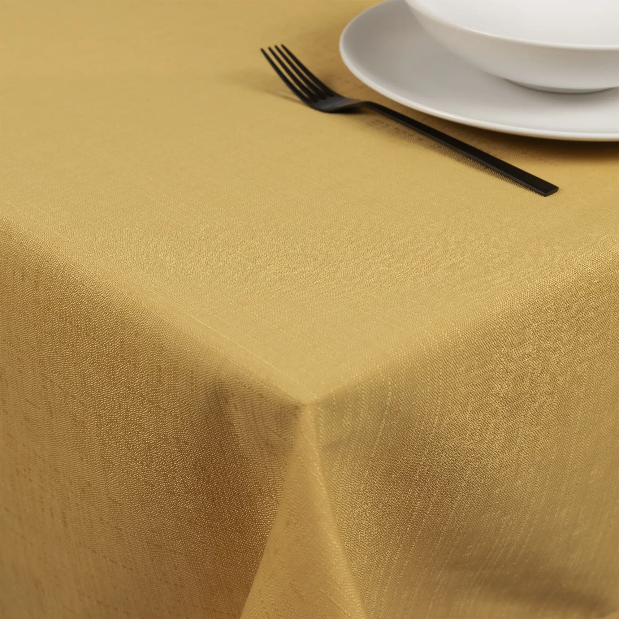 Elite Tovaglia idrorepellente no stiro Elite in tessuto jacquard giallo