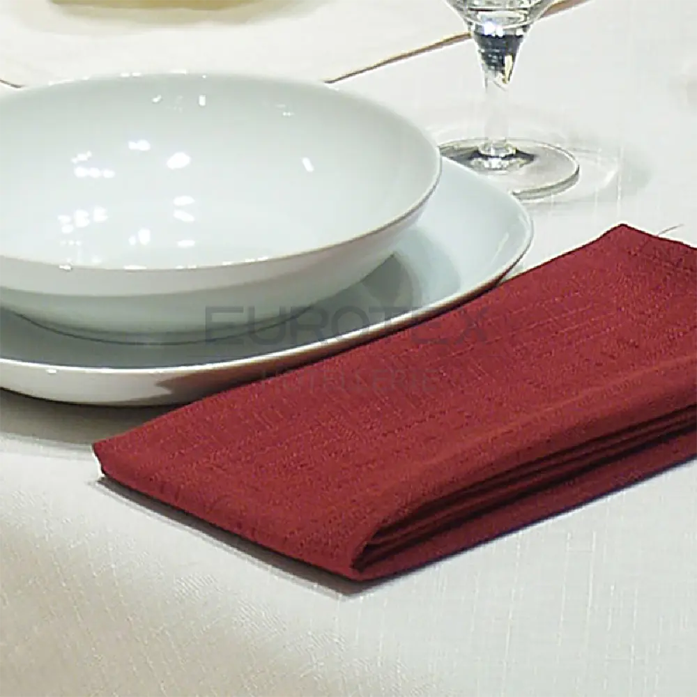 Elite tovagliolo Tovagliolo idrorepellente no stiro Elite in tessuto jacquard bordeaux