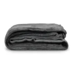 Coperta Plaid Dehor colore antracite piegata