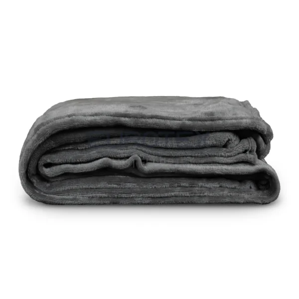 Coperta Plaid Dehor colore antracite piegata