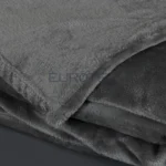 Particolare coperta plaid Dehor colore antracite