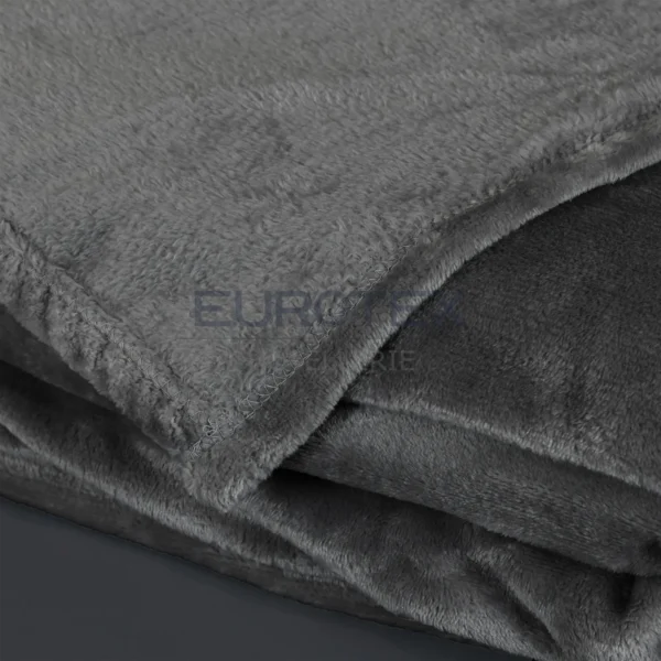 Particolare coperta plaid Dehor colore antracite