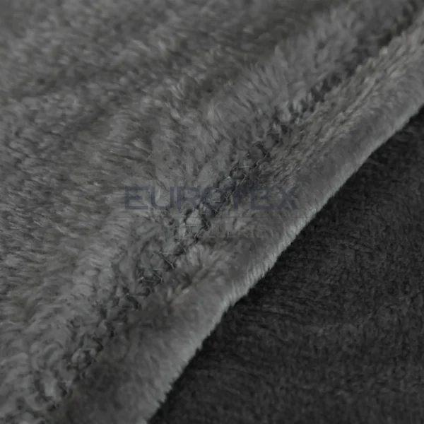 Particolare coperta plaid Dehor colore antracite