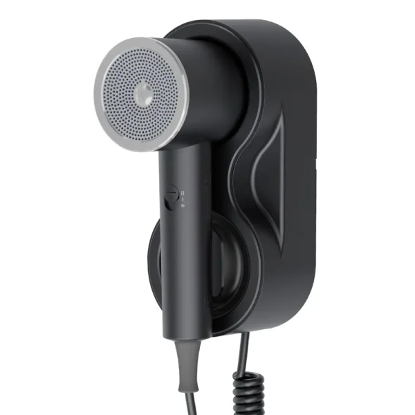 Asciugacapelli hotel da parete DRYCOMPACT 1600W nero - immagine 1